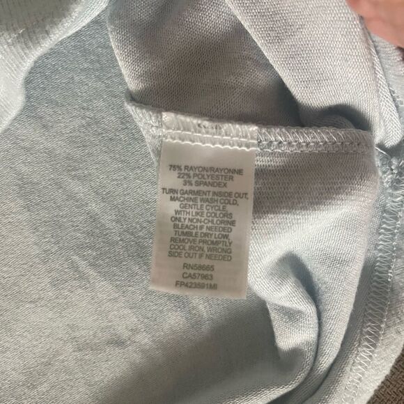 Free Press pj top loungewear blue w snowflake extra soft mat sz M w bonus pants - Picture 10 of 11